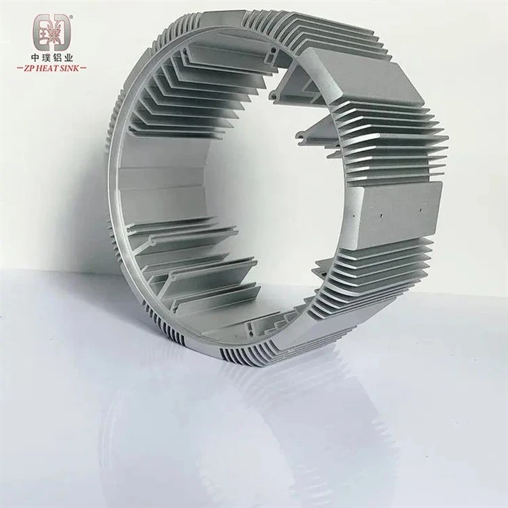 6063 T6 Industrial Cylindrical Aluminum Heat Sink