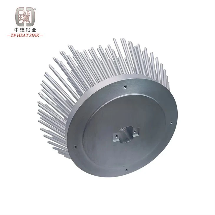 Round Aluminum Cold Forging LED Pin Fin Heat Sink